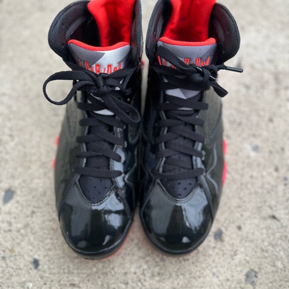 Jordan 7 Retro Patent (WORN TWICE) GOOD CONDITION. Very minor removable scuffs - Picture 2 of 10